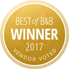 Best of B&B Winner 2017 Vendor Voted